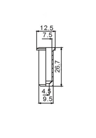 Dr.Parts SM3/CR Chrome Bass Guitar String Ferrule-Tel Yüzüğü (Tek) - Thumbnail