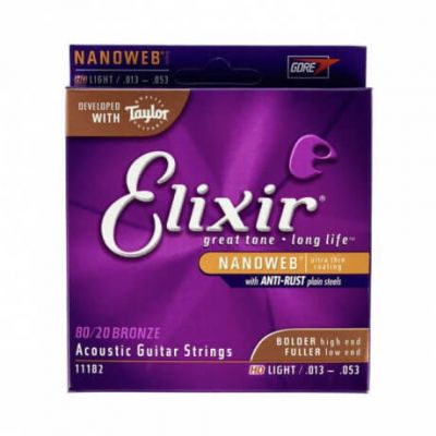 Elixir 11182 80/20 Bronze 11182 HD Light Akustik Gitar Teli (013 - 053) - 1