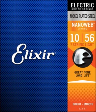 Elixir 12057 Nanoweb 7 Telli Elektro Gitar Teli (10-56)