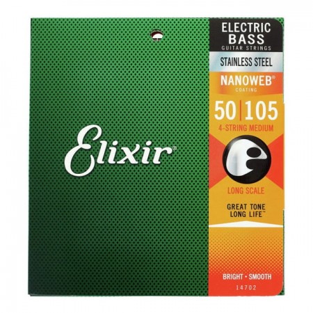 Elixir 14702 Stainless Steel Bas Gitar Teli (50 - 105) Yeni Paket - 2