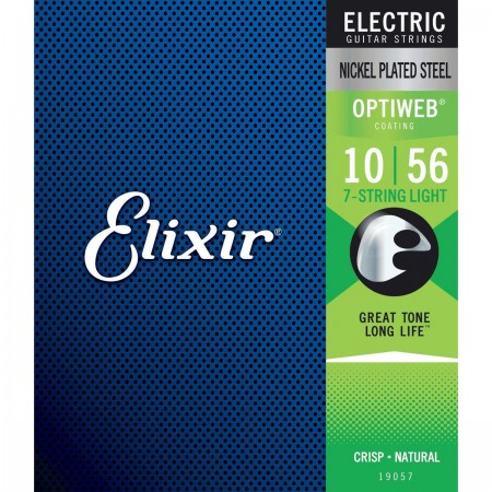 Elixir - Elixir 19057 Optiweb 7 Telli Elektro Gitar Tel Takımı (10-56)