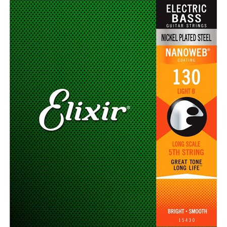 Elixir Light 15430 130 Tek Bas Gitar Teli