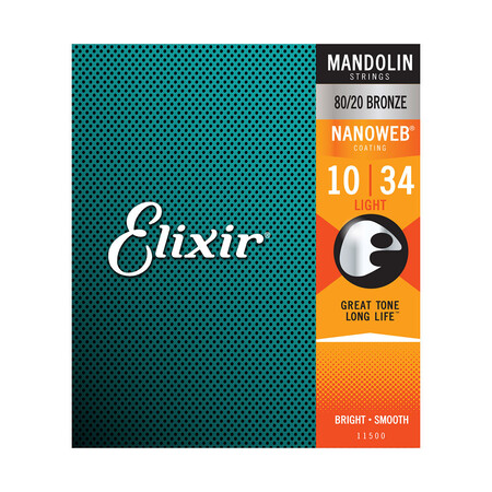 Elixir Nanoweb 11500 Mandolin Teli (10-34) - Thumbnail