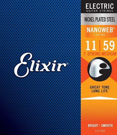 Elixir Nanoweb 12106 7 Telli Elektro Gitar Teli (011 - 059)