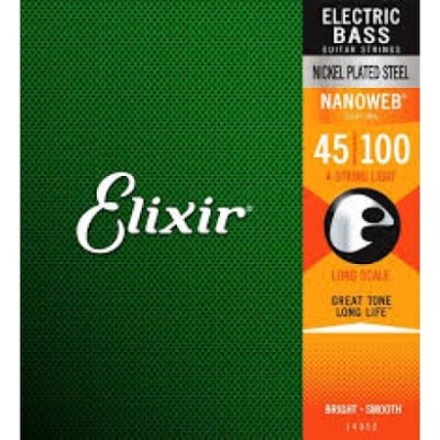 Elixir Nanoweb Light 14502 Bas Gitar Teli (045-100) - 2