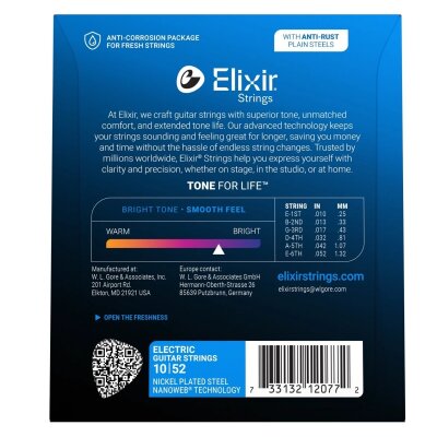 Elixir 010-052 Elektro Gitar Teli (12077) - 4