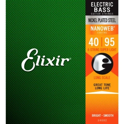 Elixir Nanoweb Super Light 14002 4 Telli Bas Gitar Teli (040-095) - 1