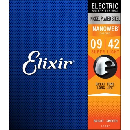 Elixir - Elixir Nanoweb Super Light Elektro Gitar Teli (09-42)