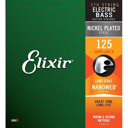 Elixir - Elixir Süper Light 15425 125 Tek Bas Gitar Teli