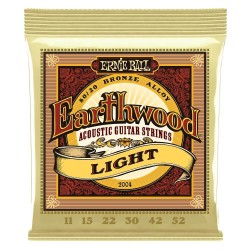 Ernie Ball 2004 Earthwood Light 80/20 Bronze 11-52 Akustik Gitar Teli