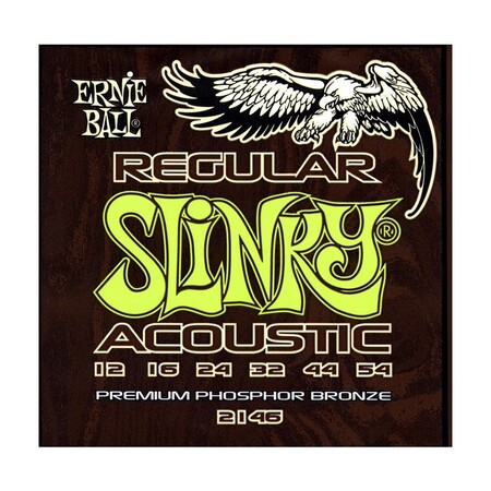 Ernie Ball 2146 Regular Slinky Bronze 12-54 Akustik Gitar Teli