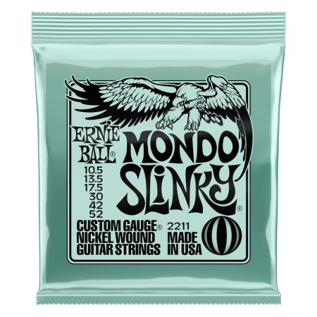 Ernie Ball 2211 Mondo Slinky Nickel Wound (10.5-52) Elektro Gitar Tel Takımı - Thumbnail