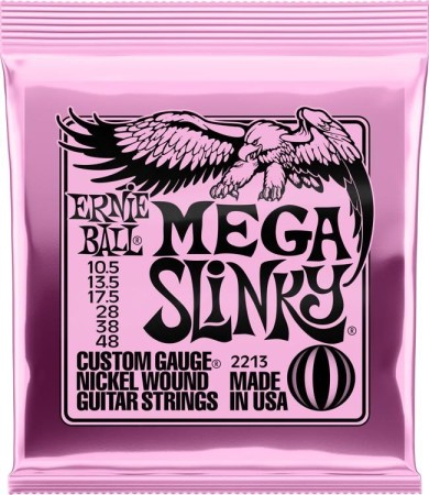 Ernie Ball 2213 Mega Slinky (10.5-48) Elektro Gitar Tel Takımı - Thumbnail