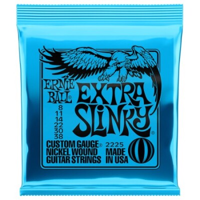 Ernie Ball 2225 Extra Slinky Nickel Wound (08-38) Elektro Gitar Teli - Ernie Ball