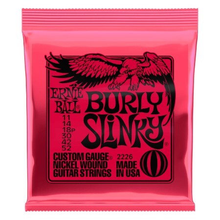 Ernie Ball 2226 Burly Slinky Nickel Wound 11-52 Elektro Gitar Tel Takımı - 1