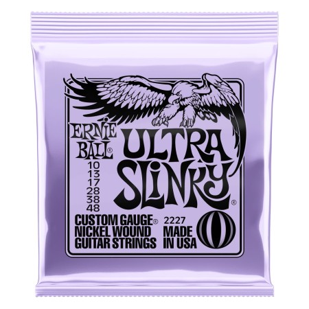 Ernie Ball - Ernie Ball 2227 Ultra Slinky Nickel Wound 10-48 Elektro Gitar Tel Takımı