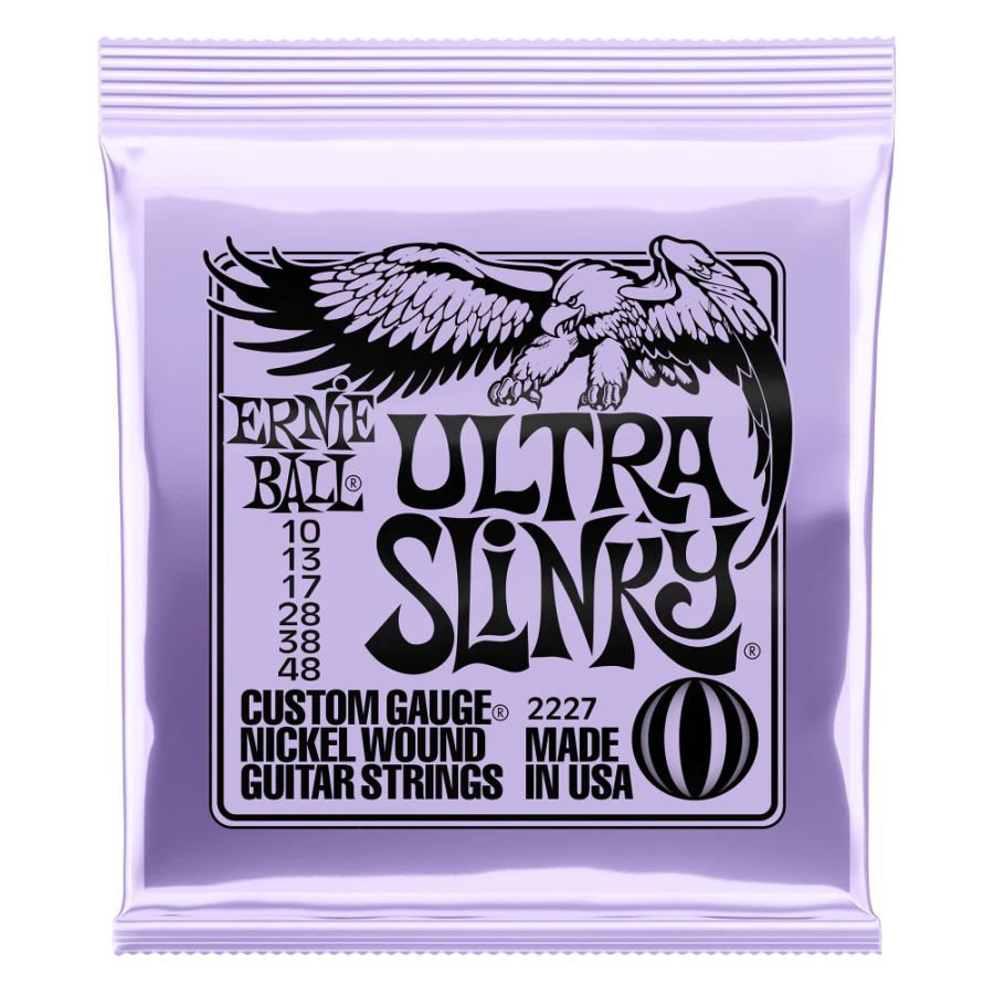 Ernie Ball 2227 Ultra Slinky Nickel Wound 10-48 Elektro Gitar Tel Takımı - 1