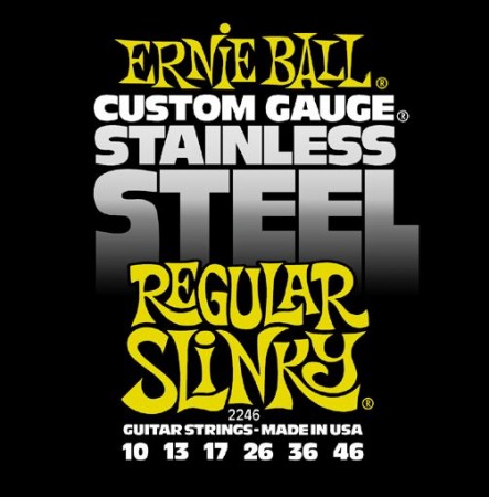 Ernie Ball 2246 Stainless Steel Regular Slinky (10-46) Elektro Gitar Teli