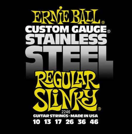 Ernie Ball - Ernie Ball 2246 Stainless Steel Regular Slinky (10-46) Elektro Gitar Teli