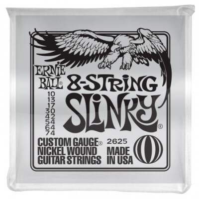 Ernie Ball 2625 Slinky Electric Nickel Wound 8 Telli (10 - 74) Elektro Gitar Teli - Ernie Ball