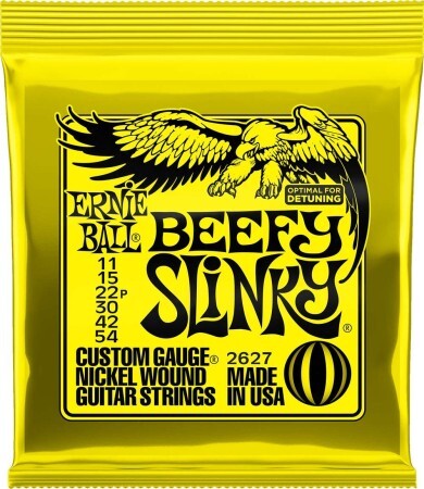 Ernie Ball 2627 Beefy Slinky Nickel Wound 11-54 Elektro Gitar Takım Tel - 1