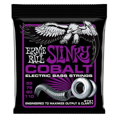 Ernie Ball 2731 Power Slinky Cobalt 055-110 Bas Gitar Tel Takımı - Ernie Ball