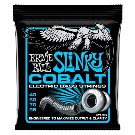 Ernie Ball 2735 Cobalt Extra Slinky 40-95 Bas Gitar Tel Takımı - Thumbnail