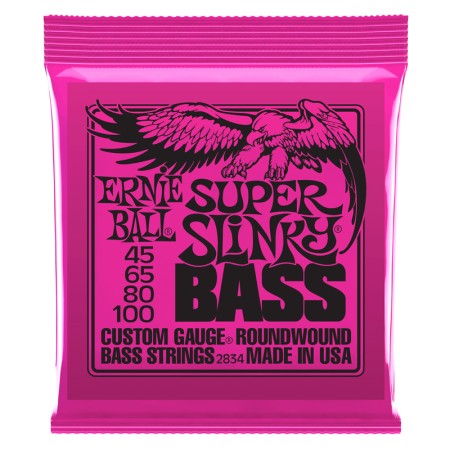 Ernie Ball 2834 Super Slinky Nickel 45-100 (4 Telli) Bas Gitar Teli - Thumbnail