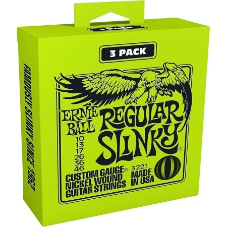 Ernie Ball 3221 Regular 10-46 Slinky Nickel Wound 3 'lü Set Elektro Gitar Teli - 1