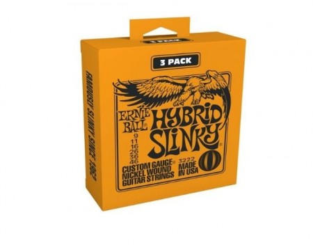 Ernie Ball - Ernie Ball 3222 Hybrid Slinky 09-46 3lü Tel Seti