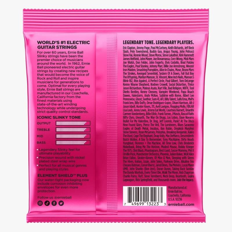 Ernie Ball 3223 Regular 09-42 Slinky Nickel Wound 3 'lü Set Elektro Gitar Teli - 2