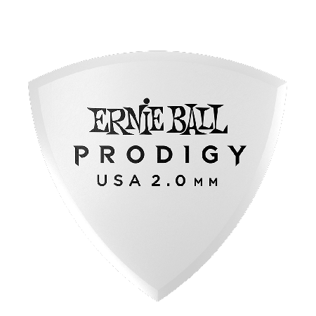 Ernie Ball - Ernıe Ball 93412.0mm Whıte Shıeld Prodıgy Tek Gitar Pena