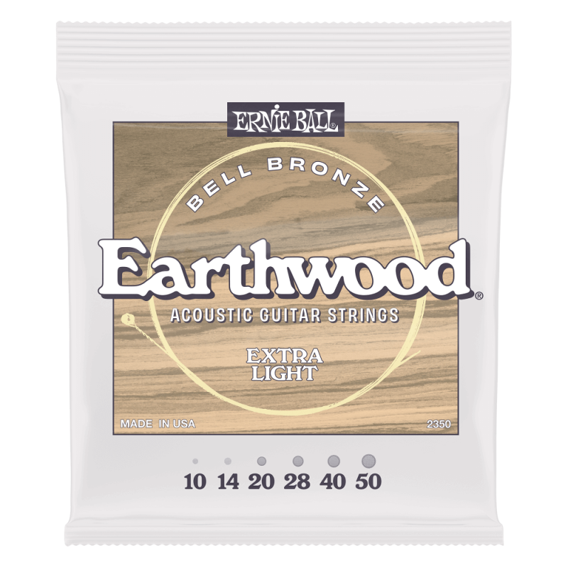 Ernie ball Extra Light Earthwood Bell Bronze 10-50 Akustik Gitar Tel Takımı - 1