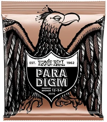 Ernie Ball P02076 Paradigm Medium Light Fosfor Bronz 12-54 Akustik Gitar Tel Takımı - 1