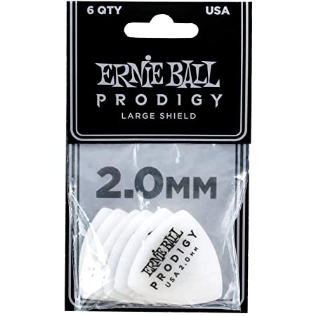 Ernie Ball P09338 / 2.0MM White Reuleax Large Gitar Penası 6'lı Paket - Thumbnail