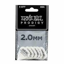 Ernie Ball P09341 / 2.0MM White Sharp Prodigy Gitar Penası 6'lı Paket - Thumbnail