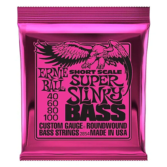 Ernie Ball Super Slinky 45-100 Nickel Wound Short Scale Bas Teli - 1