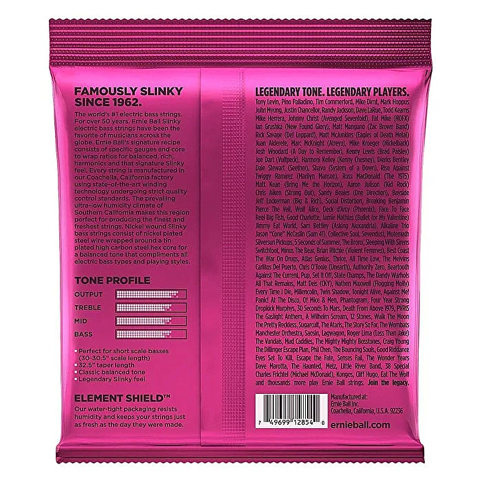 Ernie Ball Super Slinky 45-100 Nickel Wound Short Scale Bas Teli - 2