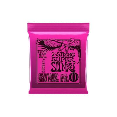 ERNIE BALL Super Slinky 9-52 7 Telli Nickel Wound Elektro Gitar Teli - ERNIE BALL