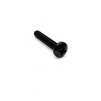 American Deluxe/Elite Strat®/Tele® Saddle Intonation Screws, (Short 4-40 X 5/8) Phillips, Black - TEK - Fender