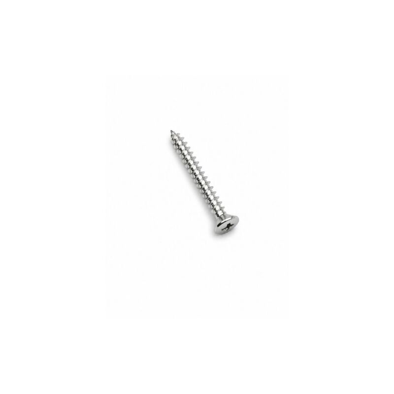 Bass/Telecaster® Bridge/Strap Button Mounting Screws, Phillips-Head, Chrome, TEK - 2