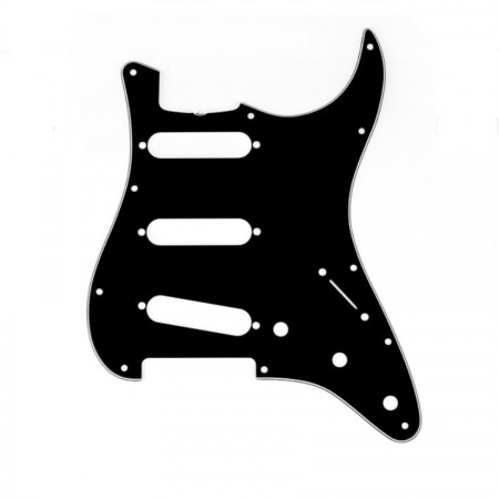 Fender 11-Hole '60s Vıntage-Style Black Stratocaster® S/S/S Pıckguards