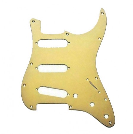 Fender 11-Hole Modern Gold Anodized Aluminum Stratocaster® S/S/S Gitar Pıckguard - Thumbnail