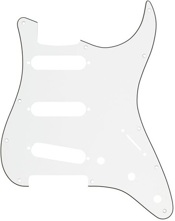 Fender - Fender 11 Hole Modern Style Stratocaster SSS White Pickguard