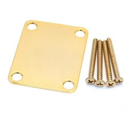 Fender - Fender 4 Bolt Vintage Stil Logosuz Gold Neck Plate