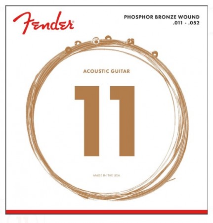 Fender 60CL Phosphor Bronze Akustik Gitar Tel Takımı (.011-.052)