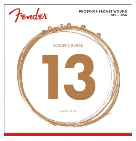 Fender - Fender 60M Phosphor Bronze Akustik Gitar Tel Takımı (.013-.056)