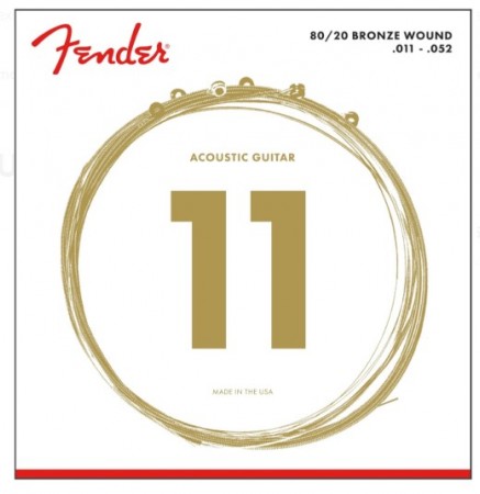 Fender 70CL Bronze Akustik Gitar Tel Takımı (.011-.052) - 1