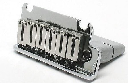 Fender American Deluxe Strat Bridge Assembly Chrome - Thumbnail