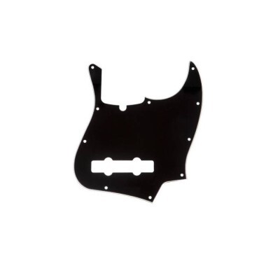 Pickguard, 5-String Jazz Bass��, 10-Hole Mount, Black, 3-Ply - 3